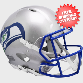 Seattle Seahawks 1983 to 2001 Speed Throwback Football Helmet