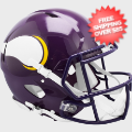 Helmets, Full Size Helmet: Minnesota Vikings 1983 to 2001 Speed Throwback Football Helmet