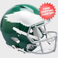 Helmets, Full Size Helmet: Philadelphia Eagles 1974 to 1995 Speed Throwback Football Helmet