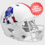 New England Patriots 1982 to 1989 Speed Throwback Football Helmet