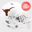 Texas Longhorns Speed Football Helmet