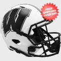 Helmets, Full Size Helmet: Wisconsin Badgers Speed Replica Football Helmet <B>LUNAR SALE</B>