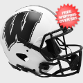Helmets, Full Size Helmet: Wisconsin Badgers Speed Football Helmet <B>LUNAR SALE</B>
