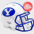 Helmets, Mini Helmets: Brigham Young Cougars NCAA Mini Speed Football Helmet <i>White</i>