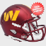 Washington Commanders NFL Mini Speed Football Helmet <B>Anodized Maroon</B>