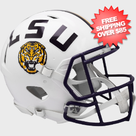 LSU Tigers Speed Football Helmet <i>White</i>