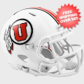 Helmets, Mini Helmets: Utah Utes NCAA Mini Speed Football Helmet <i>White</i>