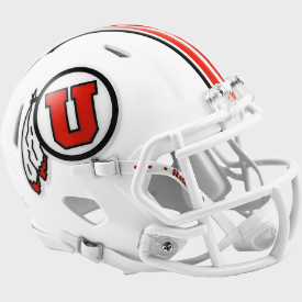 Utah Utes NCAA Mini Speed Football Helmet <i>White</i>
