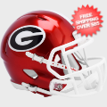 Helmets, Mini Helmets: Georgia Bulldogs NCAA Mini Speed Football Helmet <B>FLASH</B>