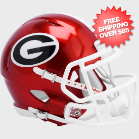Georgia Bulldogs NCAA Mini Speed Football Helmet <B>FLASH</B>