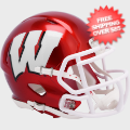 Helmets, Mini Helmets: Wisconsin Badgers NCAA Mini Speed Football Helmet <B>FLASH SALE</B>