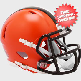 Cleveland Browns 2020 to 2023 Riddell Mini Speed Throwback Helmet
