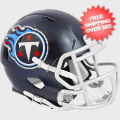 Helmets, Mini Helmets: Tennessee Titans NFL Mini Speed Football Helmet <i>Satin Navy Metallic</i>