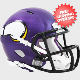 Minnesota Vikings NFL Mini Speed Football Helmet <i>Satin Purple</i>