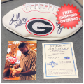 Autographs, Footballs: HERSCHEL WALKER SIGNED GEORGIA BULLDOGS FULL SIZE LOGO FOOTBALL ONE AVAILAB...