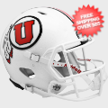 Helmets, Full Size Helmet: Utah Utes Speed Football Helmet <i>White</i>