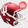 Helmets, Full Size Helmet: Indiana Hoosiers Speed Replica Football Helmet <i>Anodized Crimson</i>