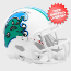 Tulane Green Wave NCAA Mini Speed Football Helmet <i>Angry Wave</i>