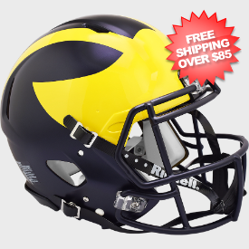 Michigan Wolverines Speed Football Helmet <B>Painted Wings</B>