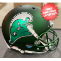 Helmets, Full Size Helmet: Tulane Green Wave Full XP Replica Football Helmet Schutt <B>Green Mask SALE...