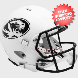 Missouri Tigers Speed Football Helmet <i>Matte White</i>