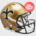 Helmets, Full Size Helmet: New Orleans Saints 1976 to 1999 Speed Throwback Football Helmet