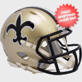 Helmets, Mini Helmets: New Orleans Saints 1976 to 1999 Riddell Mini Speed Throwback Helmet