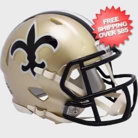 New Orleans Saints 1976 to 1999 Riddell Mini Speed Throwback Helmet