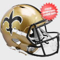 Helmets, Full Size Helmet: New Orleans Saints 1976 to 1999 Speed Replica Throwback Helmet