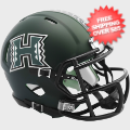 Helmets, Mini Helmets: Hawaii Warriors NCAA Mini Speed Football Helmet <i>Matte Green</i>