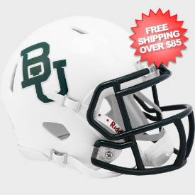 Baylor Bears NCAA Mini Speed Football Helmet <i>White Metallic</i>