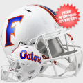 Helmets, Full Size Helmet: Florida Gators Speed Football Helmet <B>Chrome Decals</B>