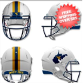 Helmets, Mini Helmets: West Virginia Mountaineers NCAA Mini Speed Football Helmet <i>Backyard Braw...