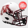 Helmets, Full Size Helmet: Minnesota Golden Gophers Speed Football Helmet <B>Chrome Decal</B>