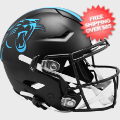 Helmets, Full Size Helmet: Carolina Panthers SpeedFlex Football Helmet <i>2022 Alternate</i>
