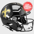 Helmets, Full Size Helmet: New Orleans Saints SpeedFlex Football Helmet <B>2022 Alternate On-Field</B>