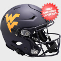 Helmets, Full Size Helmet: West Virginia Mountaineers SpeedFlex Football Helmet <i>Satin Navy</i>