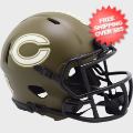 Helmets, Mini Helmets: Chicago Bears NFL Mini Speed Football Helmet <B>SALUTE TO SERVICE</B>