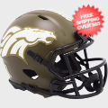 Helmets, Mini Helmets: Denver Broncos NFL Mini Speed Football Helmet <B>SALUTE TO SERVICE</B>