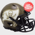 Helmets, Mini Helmets: Tampa Bay Buccaneers NFL Mini Speed Football Helmet <B>SALUTE TO SERVICE</B...