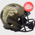 Helmets, Mini Helmets: Atlanta Falcons NFL Mini Speed Football Helmet <B>SALUTE TO SERVICE</B>