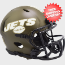 New York Jets NFL Mini Speed Football Helmet <B>SALUTE TO SERVICE</B>