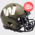 Helmets, Mini Helmets: Washington Commanders NFL Mini Speed Football Helmet <B>SALUTE TO SERVICE</...