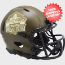 NFL Hall of Fame NFL Mini Speed Football Helmet <B>SALUTE TO SERVICE</B>