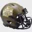 NFL Hall of Fame NFL Mini Speed Football Helmet <B>SALUTE TO SERVICE</B>