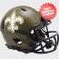 New Orleans Saints NFL Mini Speed Football Helmet <B>SALUTE TO SERVICE</B>