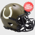 Helmets, Mini Helmets: Indianapolis Colts NFL Mini Speed Football Helmet <B>SALUTE TO SERVICE</B>