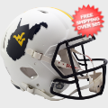 Helmets, Full Size Helmet: West Virginia Mountaineers Speed Football Helmet <i>Backyard Brawl</i>
