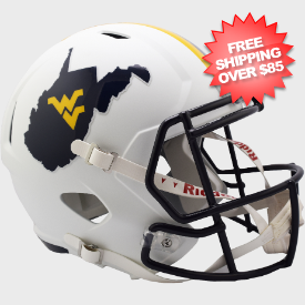 West Virginia Mountaineers Speed Replica Football Helmet <i>Backyard Brawl</i>