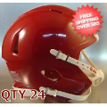 Helmets, Blank Mini Helmets: Bulk Mini Speed Football Helmet SHELL Cardinal Qty 24